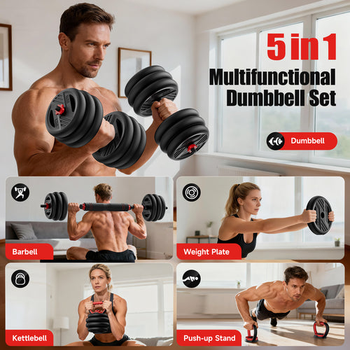 5-in-1 Adjustable Dumbbell Set